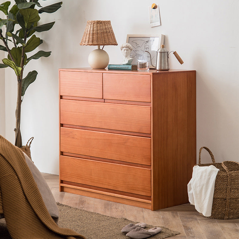 15.74" Wide Modern Accent Chest with 5/6Drawers Wood Rectangle Chest Clearhalo 'Cabinets & Chests' 'cabinets_chests' 'furn' 'furn_cabinets_chests' 'Furniture' 'Living Room Furniture' 6067769