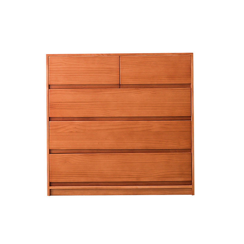 15.74" Wide Modern Accent Chest with 5/6Drawers Wood Rectangle Chest Cherry 5 Clearhalo 'Cabinets & Chests' 'cabinets_chests' 'furn' 'furn_cabinets_chests' 'Furniture' 'Living Room Furniture' 6067771