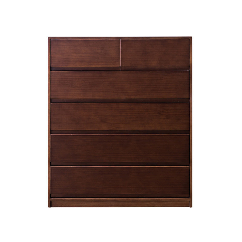 15.74" Wide Modern Accent Chest with 5/6Drawers Wood Rectangle Chest Dark Walnut 6 Clearhalo 'Cabinets & Chests' 'cabinets_chests' 'furn' 'furn_cabinets_chests' 'Furniture' 'Living Room Furniture' 6067784