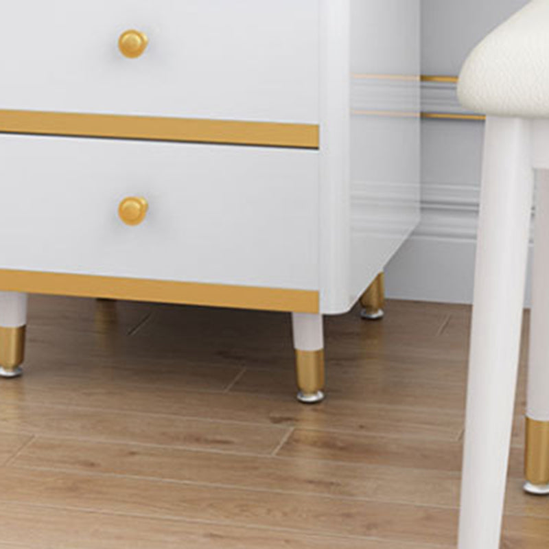 Consejo de tocador de tocador de maquillaje blanco contemporáneo tocador tocador