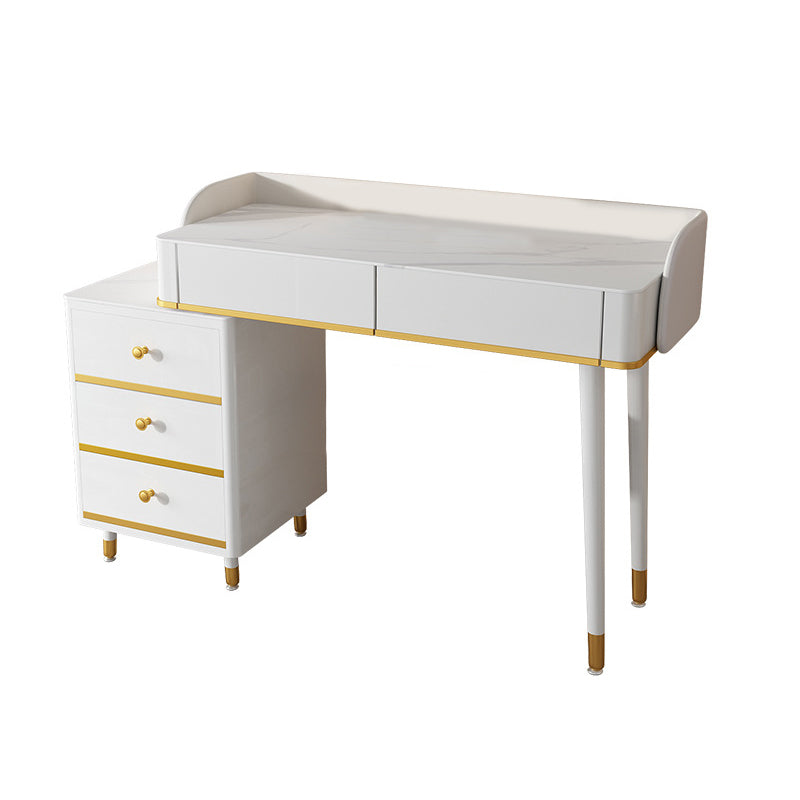Consejo de tocador de tocador de maquillaje blanco contemporáneo tocador tocador