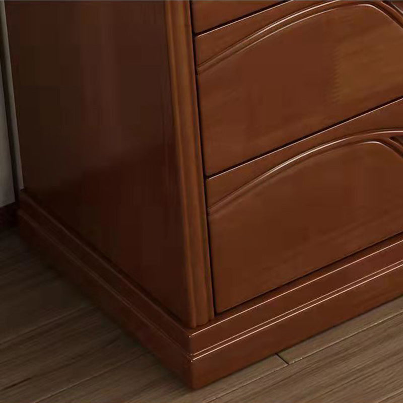 Brun 16.14 "Large Accent moderne coffre en bois avec des tiroirs