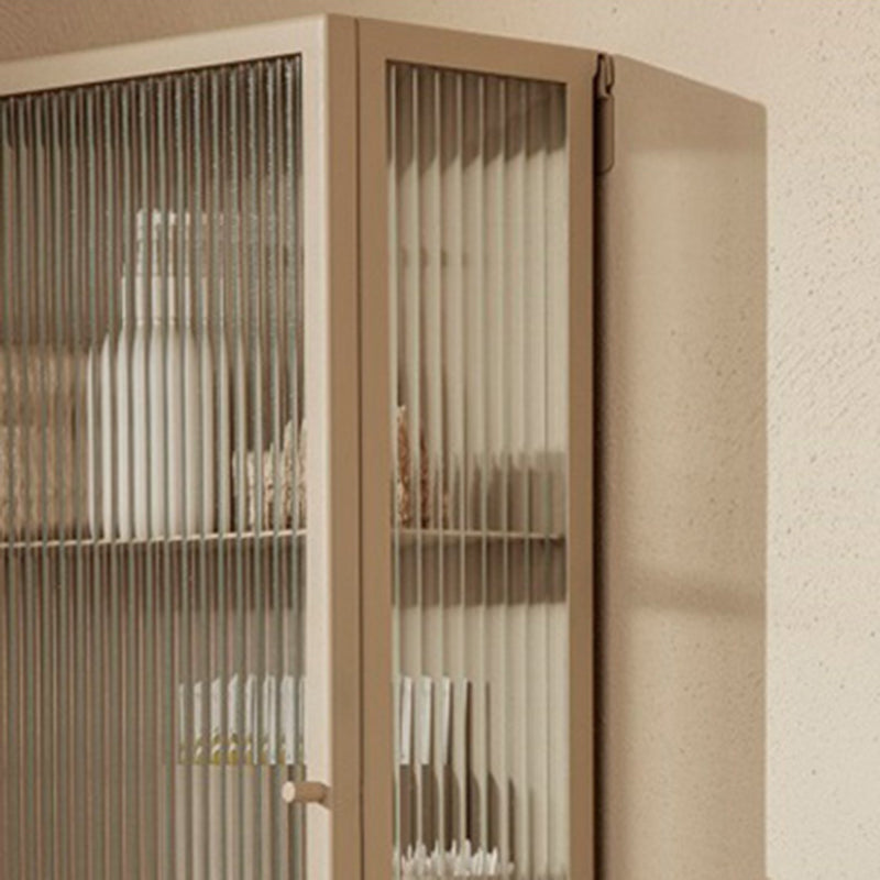 Armoire à accent moderne et contemporain armoire latérale en verre avec boutons