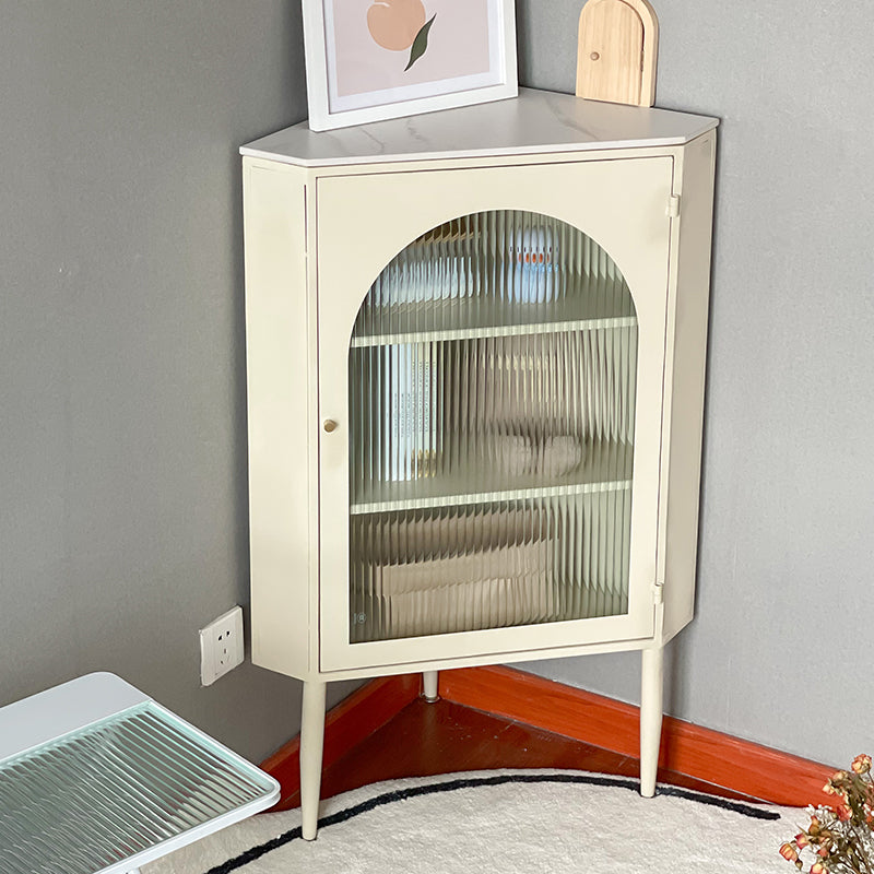Armoire à accent moderne et contemporain armoire latérale en verre avec boutons