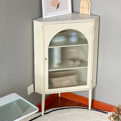 Armoire à accent moderne et contemporain armoire latérale en verre avec boutons