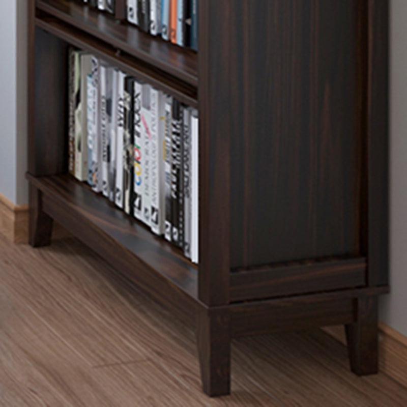 Mid-Century Modern Side Cabinet Square Accent Cabinet with Brown Clearhalo 'Cabinets & Chests' 'cabinets_chests' 'furn' 'furn_cabinets_chests' 'Furniture' 'Living Room Furniture' 6067993