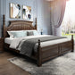 Rustic Style Bed Frame Solid Wood Standard Bed with Headboard Clearhalo 'Bedroom Furniture' 'Beds' 'furn' 'furn_beds' 'Furniture' 6068035