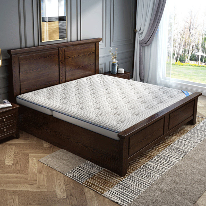 Rustic Style Bed Frame Solid Wood Standard Bed with Headboard Clearhalo 'Bedroom Furniture' 'Beds' 'furn' 'furn_beds' 'Furniture' 6068048