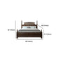 Rustic Style Bed Frame Solid Wood Standard Bed with Headboard Clearhalo 'Bedroom Furniture' 'Beds' 'furn' 'furn_beds' 'Furniture' 6068050