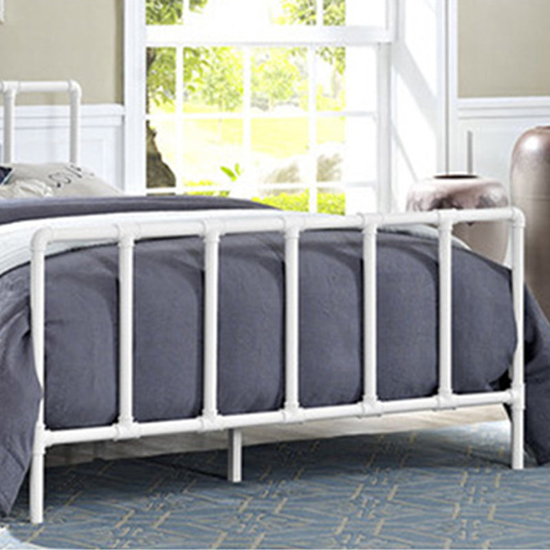 Industrial Style Bed Frame Iron Slat Bed with Headboard and Footboard Clearhalo 'Bedroom Furniture' 'Beds' 'furn' 'furn_beds' 'Furniture' 6068072