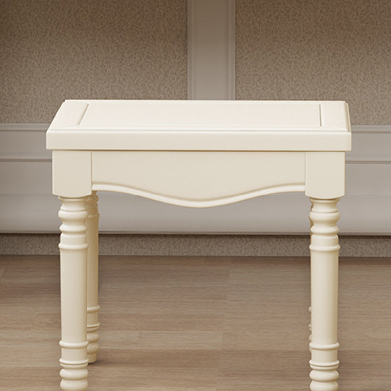 2-Drawers Mirror Table Dressing Table Victorian Solid Wood Make-up Vanity Clearhalo 'Bedroom Furniture' 'furn' 'furn_makeup_vanities' 'Furniture' 'Makeup Vanities' 'makeup_vanities' 6068144