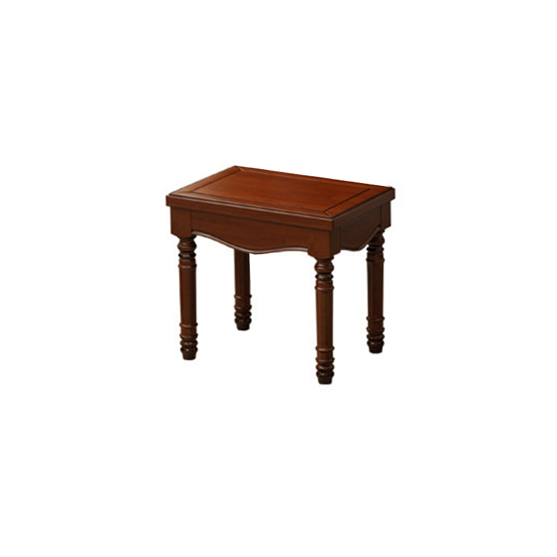 2-Drawers Mirror Table Dressing Table Victorian Solid Wood Make-up Vanity Clearhalo 'Bedroom Furniture' 'furn' 'furn_makeup_vanities' 'Furniture' 'Makeup Vanities' 'makeup_vanities' 6068148