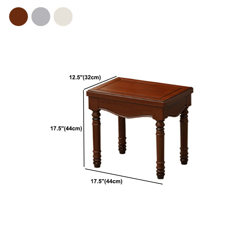 2-Drawers Mirror Table Dressing Table Victorian Solid Wood Make-up Vanity Clearhalo 'Bedroom Furniture' 'furn' 'furn_makeup_vanities' 'Furniture' 'Makeup Vanities' 'makeup_vanities' 6068150