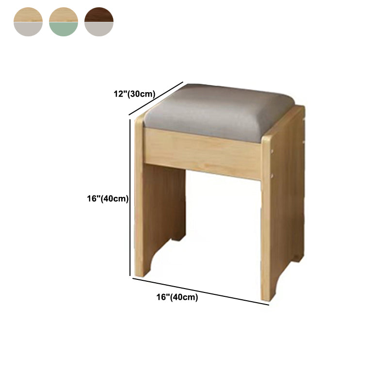 Mirror & 4 Drawers Makeup Vanity Nordic Solid Wood Dressing Table Clearhalo 'Bedroom Furniture' 'furn' 'furn_makeup_vanities' 'Furniture' 'Makeup Vanities' 'makeup_vanities' 6068186
