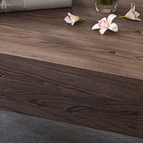 Tavolino in legno in legno massiccio di gambe in metallo nero per soggiorno