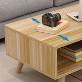 Tavolo da cocktail contemporaneo 4 gambe in legno con tavolino rettangolare singolo rettangolare