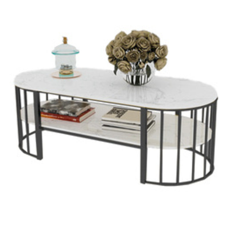 Tavolo da cocktail in stile glam con scaffale e cima e base in acciaio