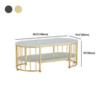 Tavolo da cocktail in stile glam con scaffale e cima e base in acciaio