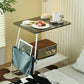 Modern Glass Side End Table Trestle Double Tier Corner Table