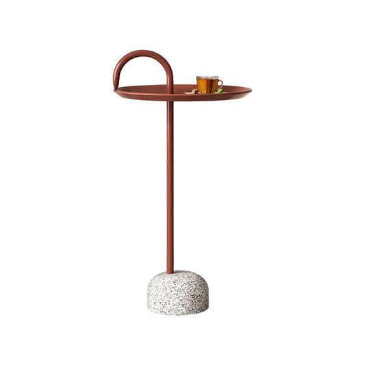 Tavolo da piedistallo per est di ferro per la metà del secolo per soggiorno