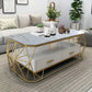 Cadre contemporain avec table basse rectangulaire simple à tiroir