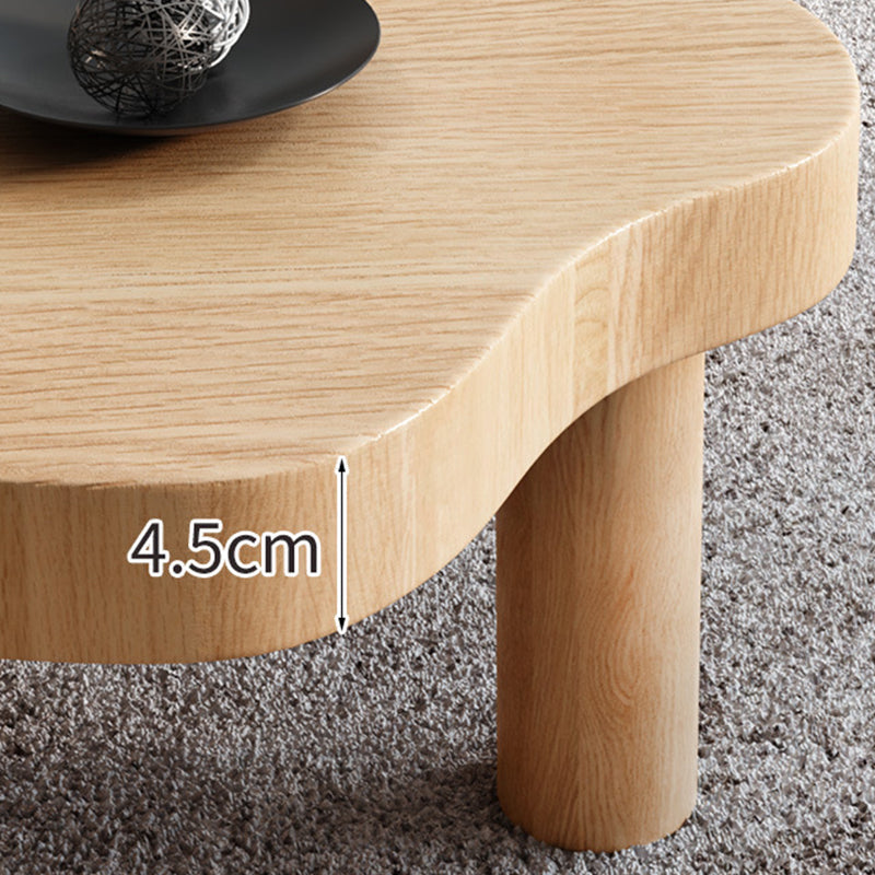 Nordic 3 Legs Cocktail Table Solid Wood Geometric Single Coffee Table Clearhalo 'Coffee & Accent Tables' 'Coffee Tables' 'coffee_tables' 'furn' 'furn_coffee_tables' 'Furniture' 'Living Room Furniture' 6068620