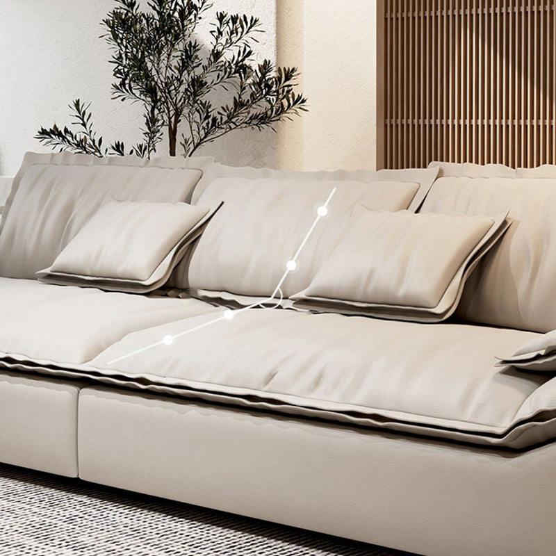 Modernismo cuscino da divano braccio top di divano in pelle finta con cuscini