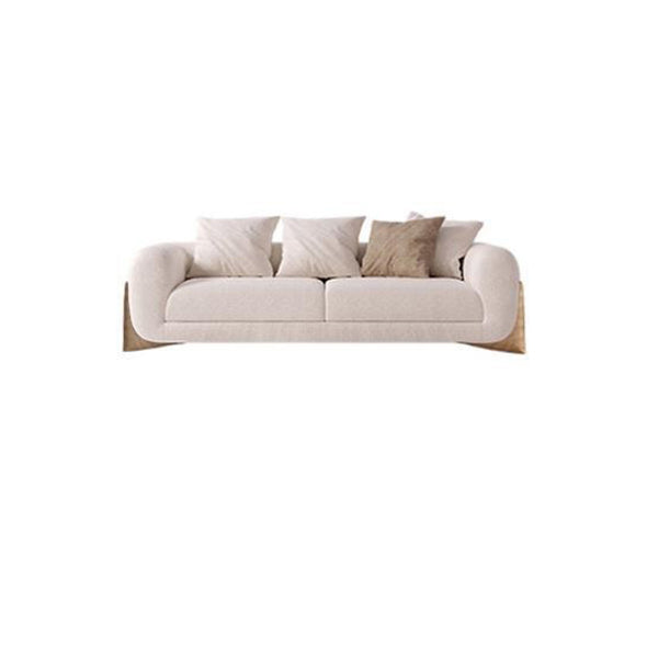 Contemporary Tuxedo Arm Standard Sofa Tight Back Sofa with Pillows 86.6"L x 39.4"W x 28.3"H Clearhalo 'furn' 'furn_sofas' 'Furniture' 'Living Room Furniture' 'Sofa' 'sofas' 6068682