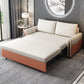 Eigentijds 33.46 "H Faux Leather Square Arm Sofa Bed voor appartement