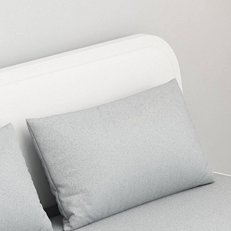 コンテンポラリー33.46 "Hフェイクレザーアームレスソファベッドストレージ付きアパート用