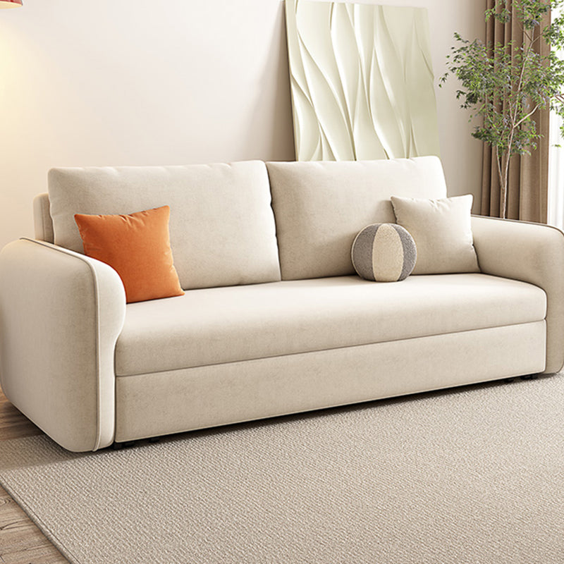 Contemporain 30,7 "h Microfibre carré canapé-lit pour appartement