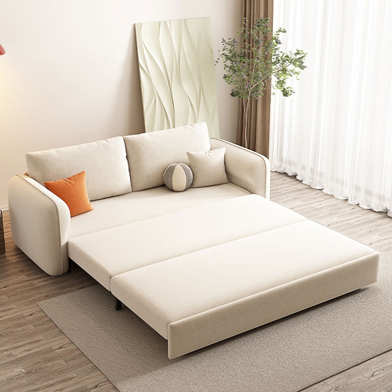 Contemporain 30,7 "h Microfibre carré canapé-lit pour appartement