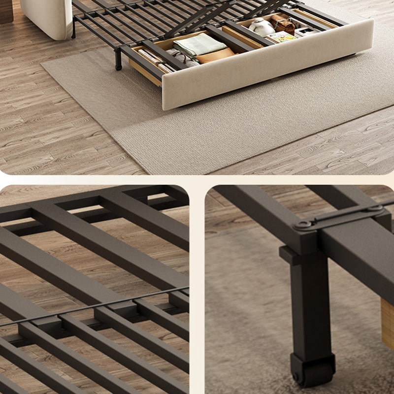 Contemporain 30,7 "h Microfibre carré canapé-lit pour appartement