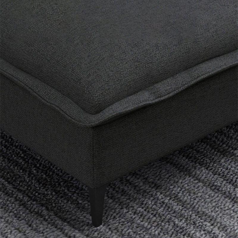 Braccio top cuscino sezionale tessuto a 4 posti a forma di l sezionale con cuscini