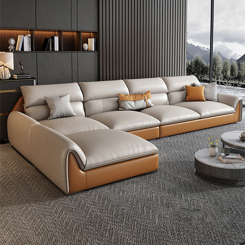 SOFA NEAPE NEAPE A 4 posti Sezione resistente alle macchie in pelle