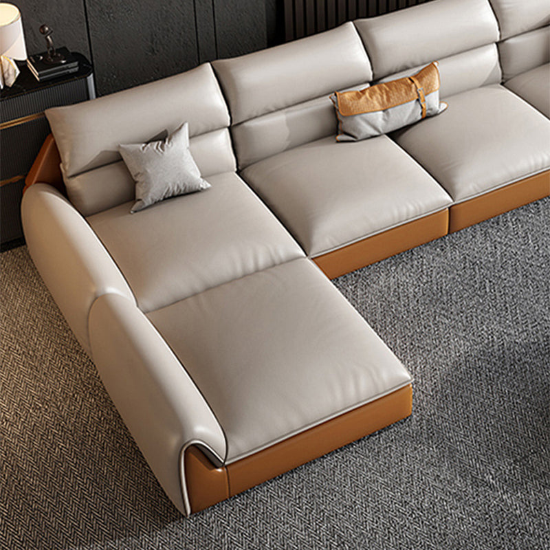 SOFA NEAPE NEAPE A 4 posti Sezione resistente alle macchie in pelle