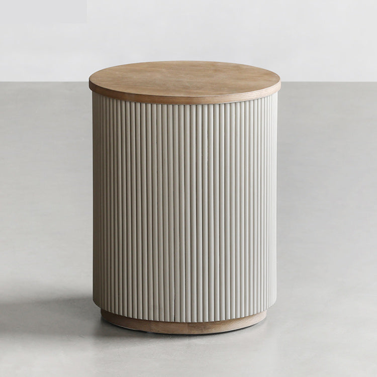 19.7" Tall North European Drum End Table Round Side End Table for Living Room Clearhalo 'Coffee & Accent Tables' 'End & Side Tables' 'end_side_tables' 'furn' 'furn_end_side_tables' 'Furniture' 'Living Room Furniture' 6068969