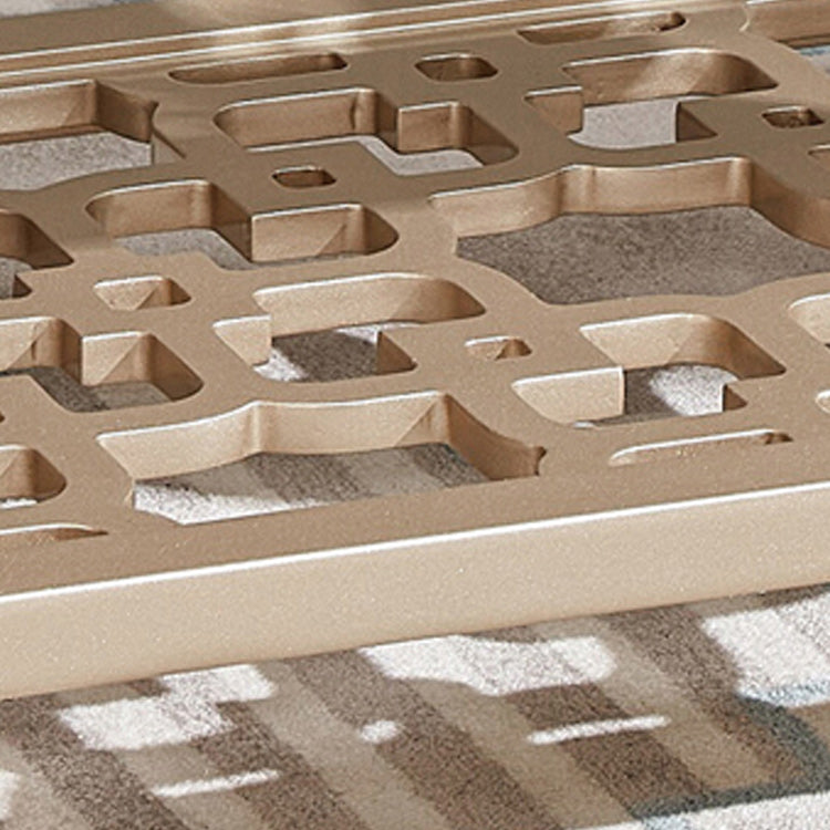 Modernistic Rectangular Side Table 26" Tall 4 Legs End Table