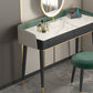 Vanity Set with 2 Storage Drawers Green Make-up Vanity, 15.74" Wide