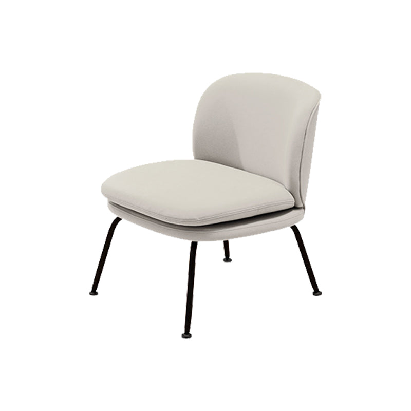 25.59 "Brede armloze stoel Lederen stoel voor woonkamer, vlekbestendig