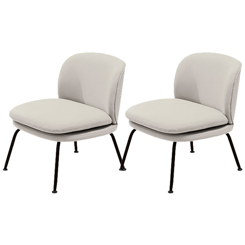 25.59 "Brede armloze stoel Lederen stoel voor woonkamer, vlekbestendig