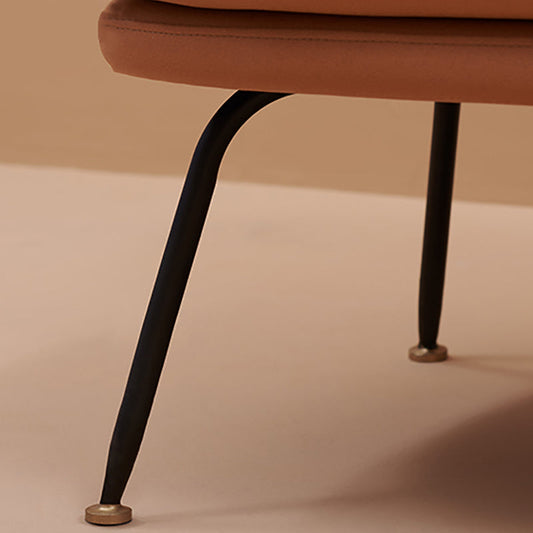 25.59 "Brede armloze stoel Lederen stoel voor woonkamer, vlekbestendig