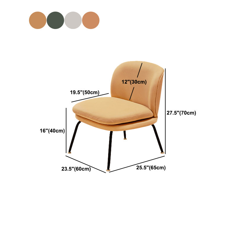25.59 "Brede armloze stoel Lederen stoel voor woonkamer, vlekbestendig