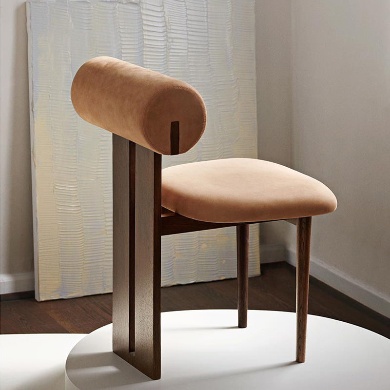 23.22 "Brede armloze stoel Solid Wood frame stoel voor woonkamer