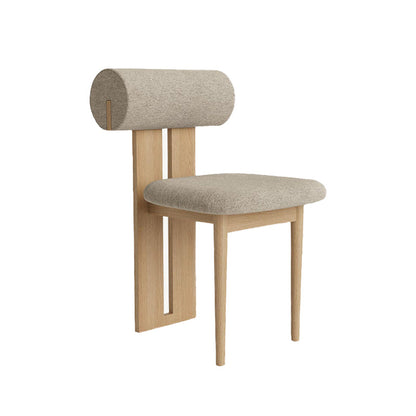 23.22 "Brede armloze stoel Solid Wood frame stoel voor woonkamer