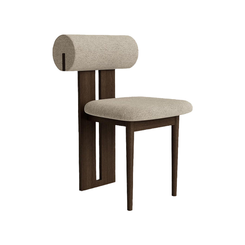 23.22 "Brede armloze stoel Solid Wood frame stoel voor woonkamer