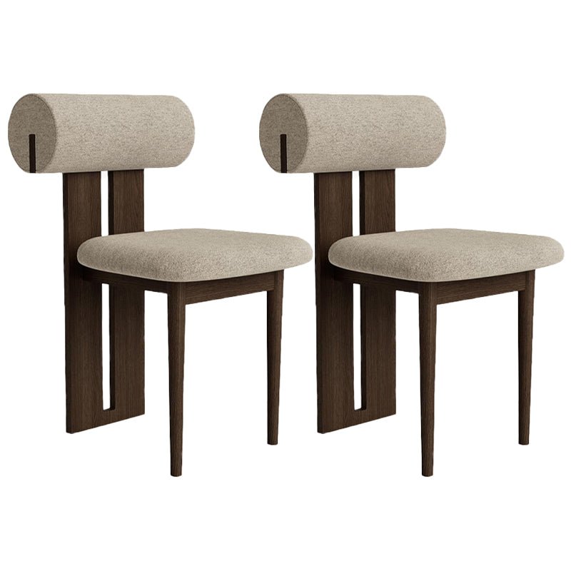 23.22 "Brede armloze stoel Solid Wood frame stoel voor woonkamer