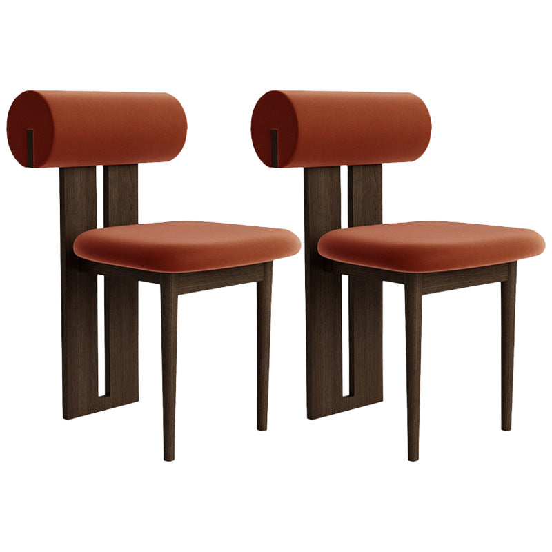 23.22 "Brede armloze stoel Solid Wood frame stoel voor woonkamer