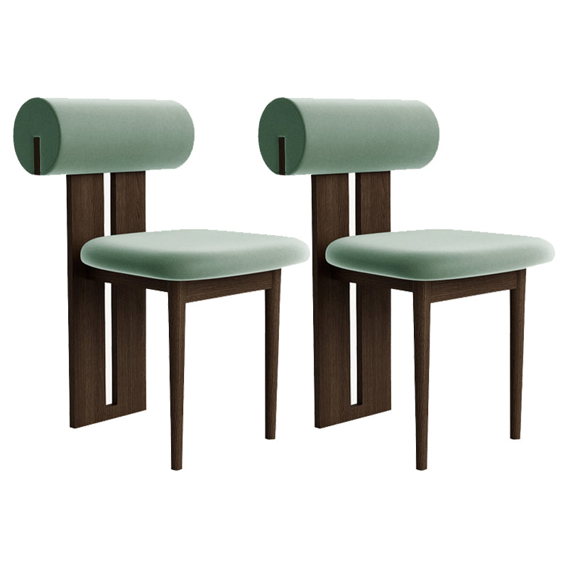 23.22 "Brede armloze stoel Solid Wood frame stoel voor woonkamer