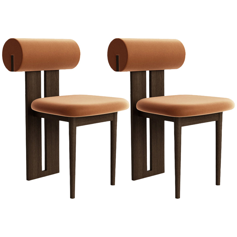 23.22 "Brede armloze stoel Solid Wood frame stoel voor woonkamer